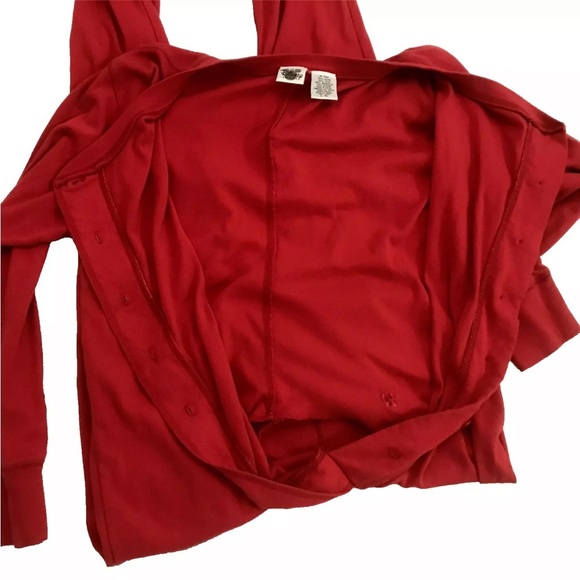 Vtg The Disney Catalog Jumpsuit Pajama Red Butt Flap L/XL Disney Characters - Picture 7 of 14